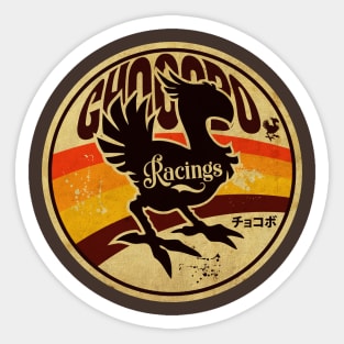 Vintage Chocobo Racings Sticker